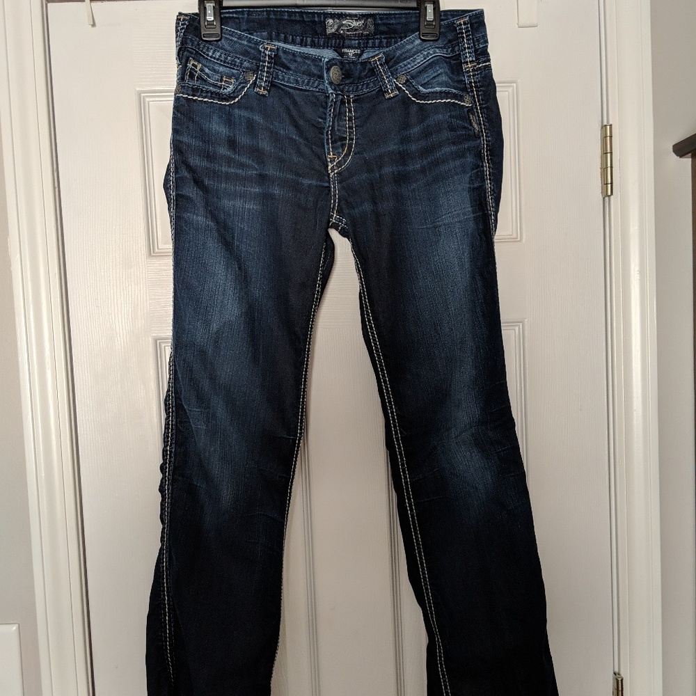 Tall Silver Jeans